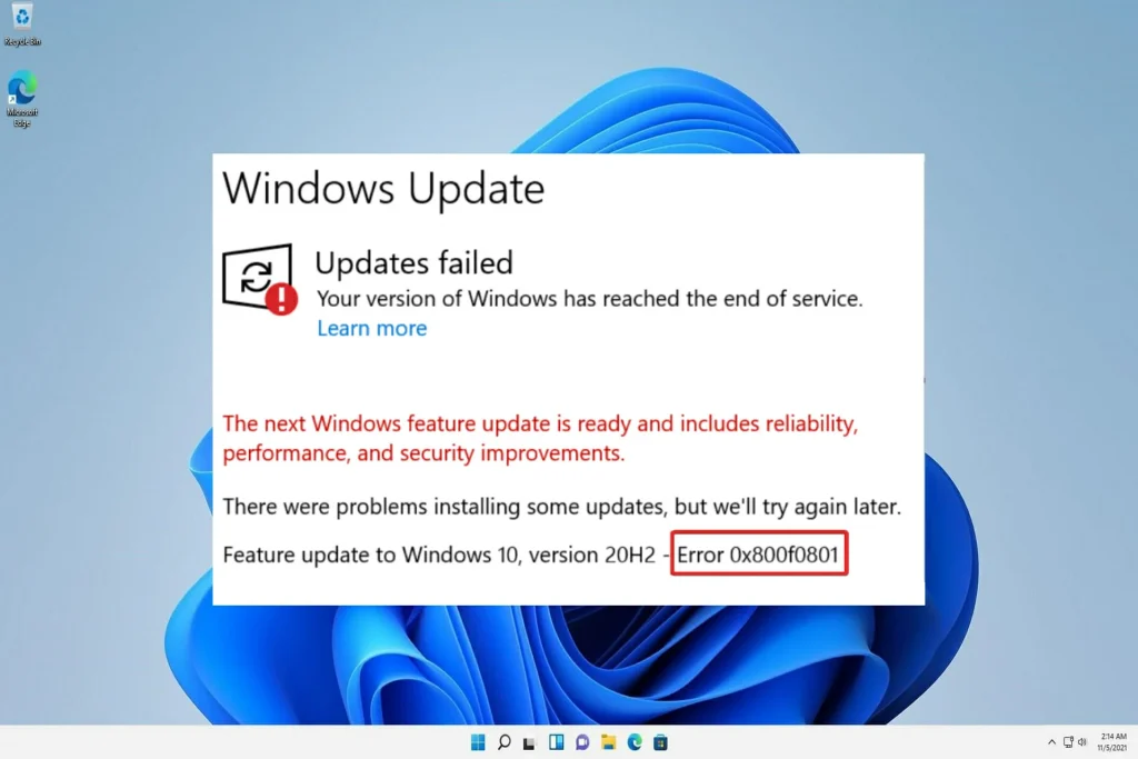 Windows Error Code 
